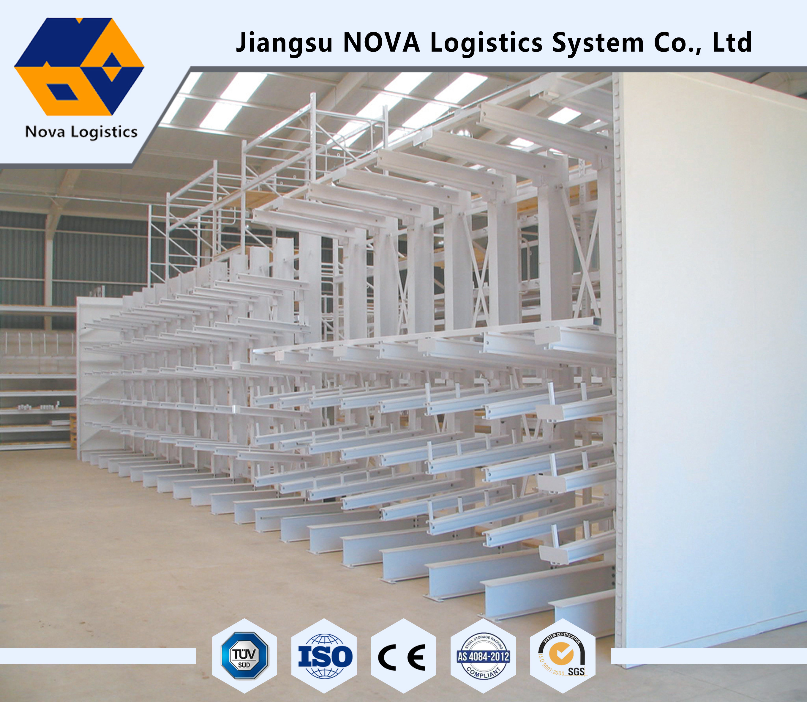 China Long Shaped Loads Storage Cantilever Storage Racks Warehouse cantilever racks for steel on sale