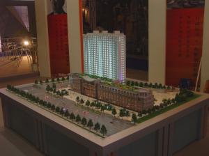 Shopping Mall Architectural Real Estate Model, residential 3d building scale model