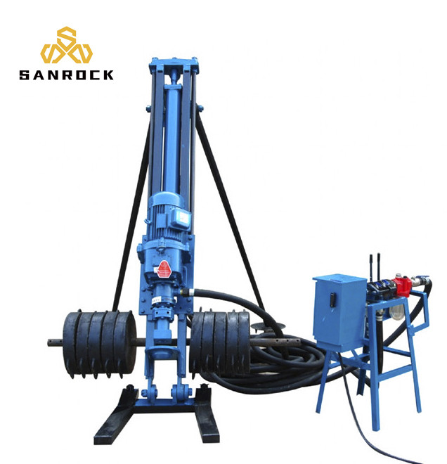 China Electric Truck Mounted Water Well Drilling Rig  Mini Hydraulic DTH Downhole Drilling Rig SRQD 70 100 120 165 on sale