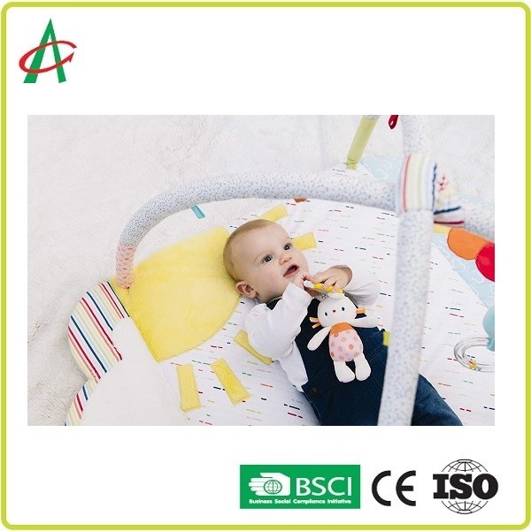 Best 23.5'' Plush Washable Baby Play Mat All In One 8 Piece wholesale