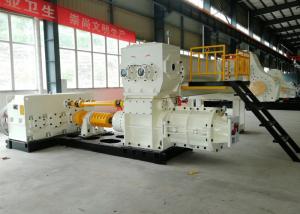 China Used Semi Automatic Block Making Machine Vacuum Extruder For Clay Mud Soil Fly Ash on sale