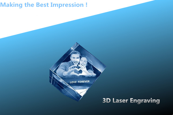 CRYSTAL 3D laser engraving/crystal photo frame/photo frame/laser engraving photo