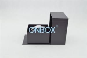 China Personalised Black Watch Packaging Box For Men 110 x 130 x 75 mm on sale