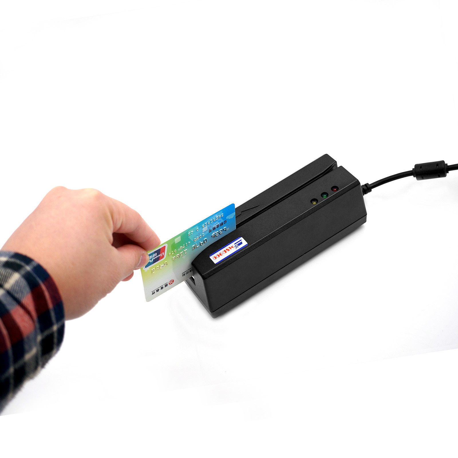 China Magtek USB Magnetic Swipe Card Reader Black Credit Card on sale