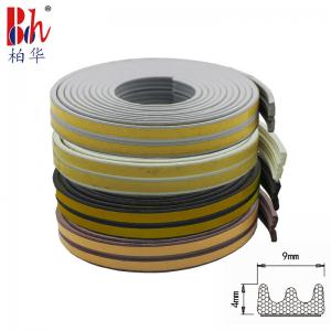 China OEM E Shape EPDM Rubber Seals Epdm Rubber Door Seal 9x4mm on sale