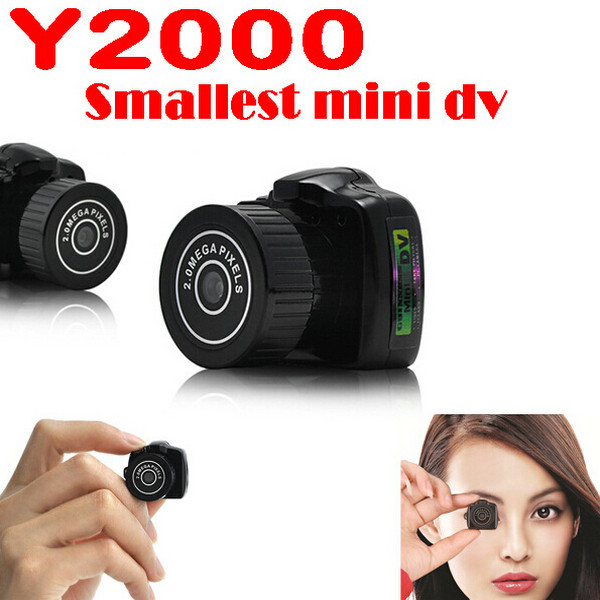China Y2000 2MP Smallest Mini DVR Camera Spy Hidden Covert Video Recorder Camcorder PC Webcam on sale