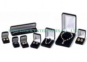 China velvet set jewelry box,velvet boxes on sale