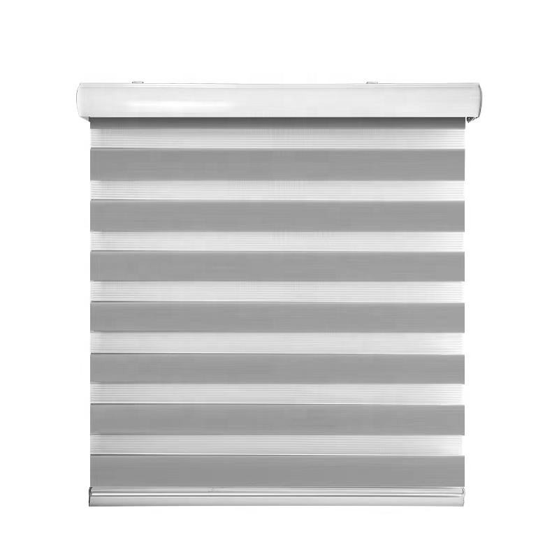 China Cordless Dual Layer Roller Shades Day And Night Zebra Roller Blinds Light Filtering on sale
