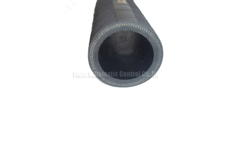 China 305mm High Tensile Cotton Fabric Reinforced Black Rubber Hose Pipe on sale