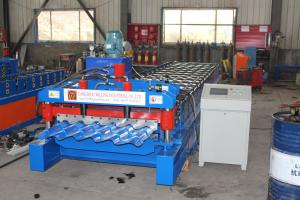 China USA Met / Glazed Roof Tile Roll Forming Machine  High Speed 3 - 5 M / Min on sale
