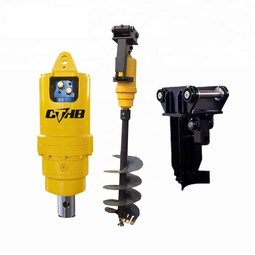 China Earth Drilling Tool Auger Yakai CTHB Hydraulic Earth Auger For Excavator Earth Drill on sale