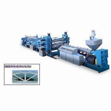 Cheap PC/PP/PE/PET Single Screw Corrugated Sheet Extrusion Machine, Customized Requirements are Accepted for sale