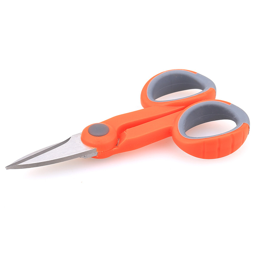 Cheap Orange 14.5cm Fiber Optic Cable Tools Kevlar Cutter For Fiber Pigtail Jumper for sale