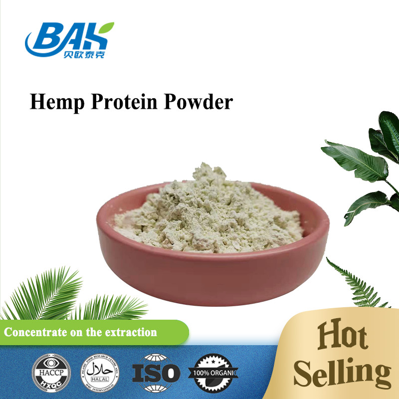 China 20 Amino Acids Protein Hemp Protein Pale Yellow Powder 60% 70% on sale