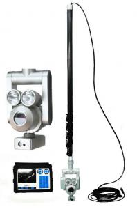 Sewer Drain Pole Inspection Camera Carbon Fiber Pole With 1/4 CCD Component