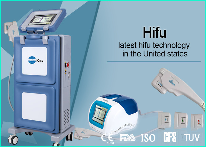 Cheap Vertical Portable HIFU Machine High Intensity Focused Ultrasound For Face Lifting for sale
