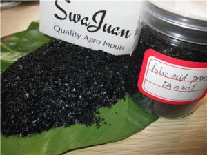 China organic fertilizer fulvic acid potassium - black flake,100% water soluble，irrigation,foliar fertilizer on sale