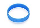 China canton factory offer 202*12*2mm blue embossed silicone bracelets custom on sale