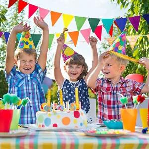 China Birthday Party 12*15cm Multi Coloured Bunting Flags OEM ODM service on sale
