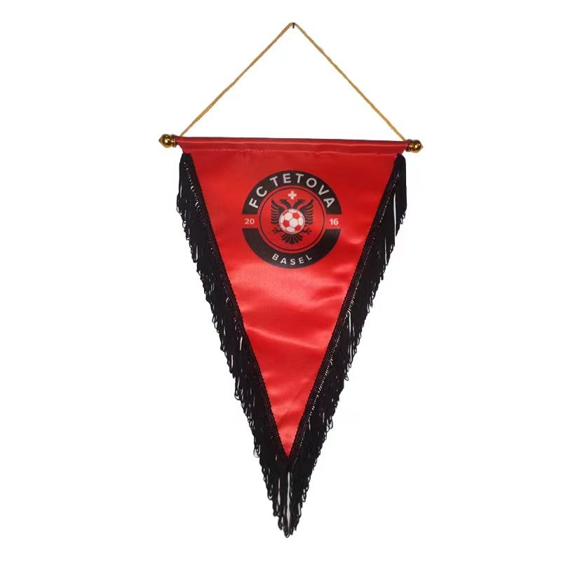 Cheap Square Triangle Pennant Wall Flag With Coated And Satin Material for sale