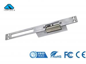 China 12V DC Wide Long Strike Electric Strike NO/NC work for Mechanical Door Lock for Intecom Stainless Steel Plate on sale