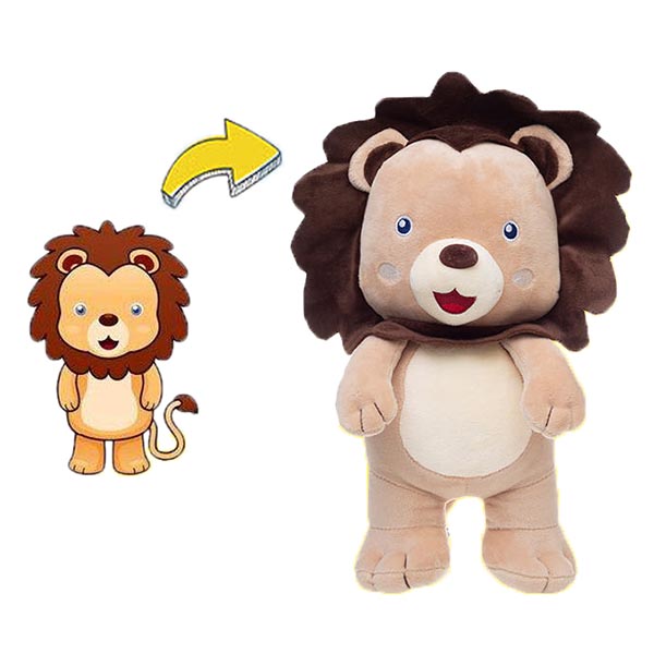 BSCI Stuffed Plush Lion , Mascot Baby Stuffed Animals Personalized