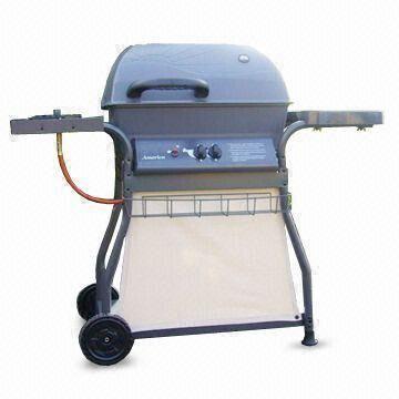 China Deluxe Die-cast Aluminum Gas BBQ Grill with Side Burner and Two Burners on sale