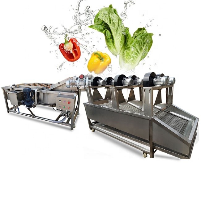 China ISO9001 Fruit And Vegetable Processing Line , Air Bubble Washing Machine on sale