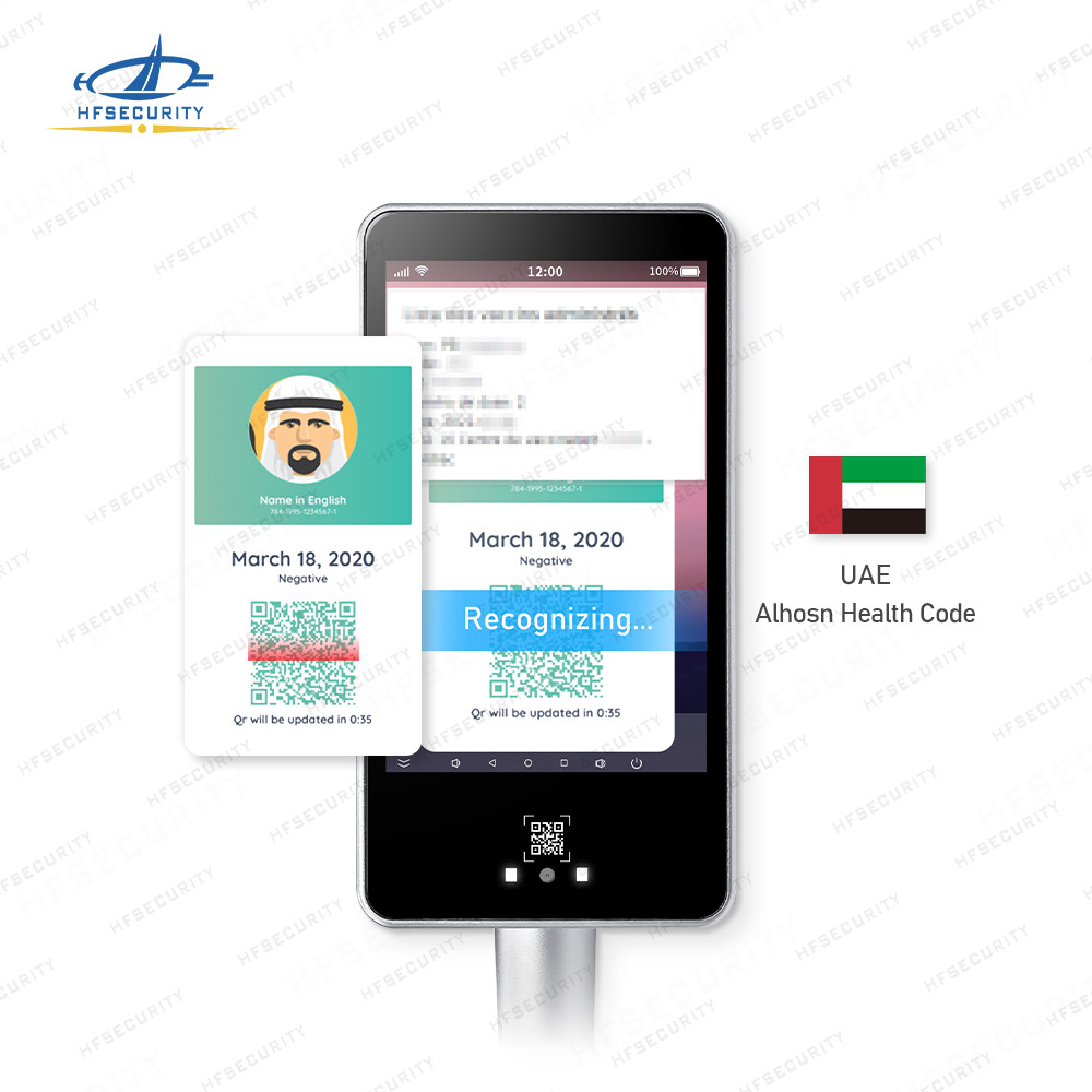 Best HF80C UAE Verificy C19 Health Code Scan Device Face Recognition  Health Code Scan Device wholesale