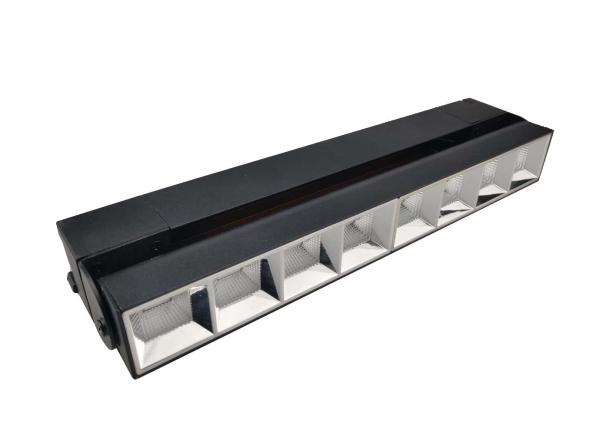 Cheap SMD3030 30W Linear Track Lighting , 180 Degree 3000K Black Adjustable Spotlight for sale