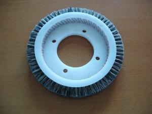 China Pure Bristle Stenter Brushes Wheel For Monforts Artos Bruckner LK Textiles Machine on sale