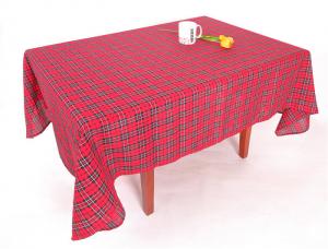 Best Hand Wash Checkered Table Cloth Easy Cleaning With Classical Lattice Design wholesale