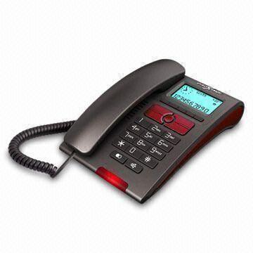 China Basic Caller ID Phone with 24 Ringtones and Voice Reading Numbers on sale