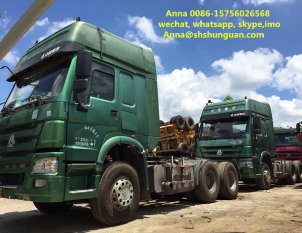 Cheap Euro 3 Used Tractor Head , 6x4 Tractor Head 13000 Kg Vehicle Weight for sale
