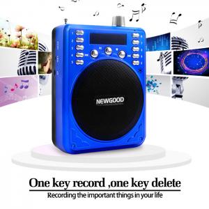 China 2018 NEWGOOD China Shenzhen Factory FM radio amplifier speaker player with voice recorder for sales promotion Supplier on sale