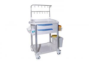 China IV pole Emergency Medical Trolleys With Utility Container ABS Drawers on sale