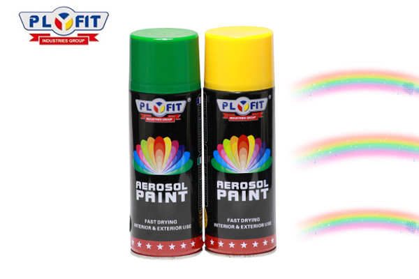 China Chrome Glod Florescent Aerosol Acrylic Paint Color Spray Paint For Wood Glass Metal on sale