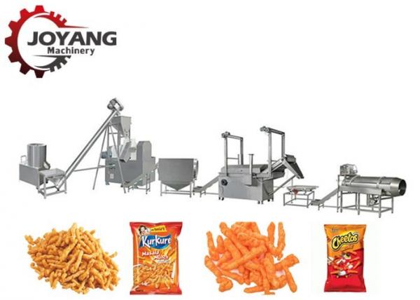 Cheap Single Screw Cheetos Extruder Machine 150 / 300 / 450 Kg/Hr for sale