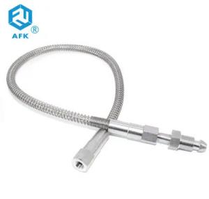 High Pressure Metal Braided Flexible Air Hose With 1/4 Female / Male NPT End Connection