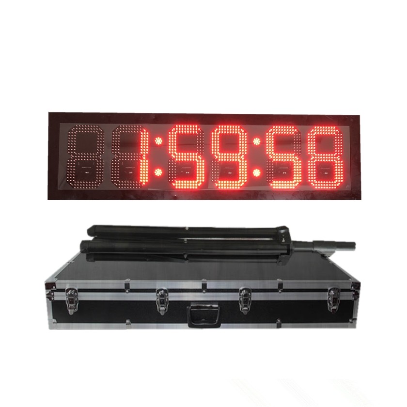 China DIP 4 Digit / 6 Digit Led Digital Clock Weatherproof on sale