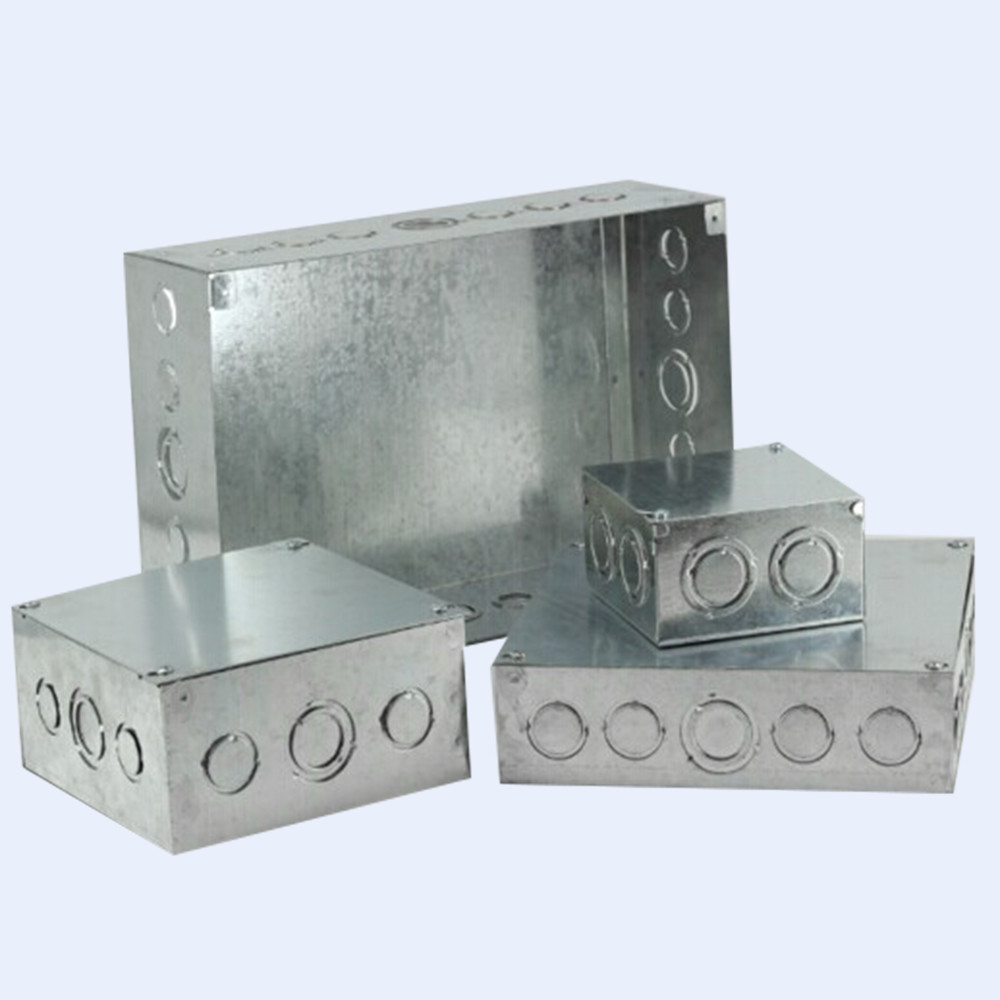 Best Steel Adaptable Junction Box Conduit Size 20mm 25mm Knockouts Pre Galvanized Coil W/O Cover wholesale