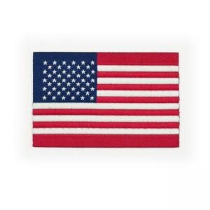 China Woven Iron On American Flag Patch Custom Country Flag Patches on sale
