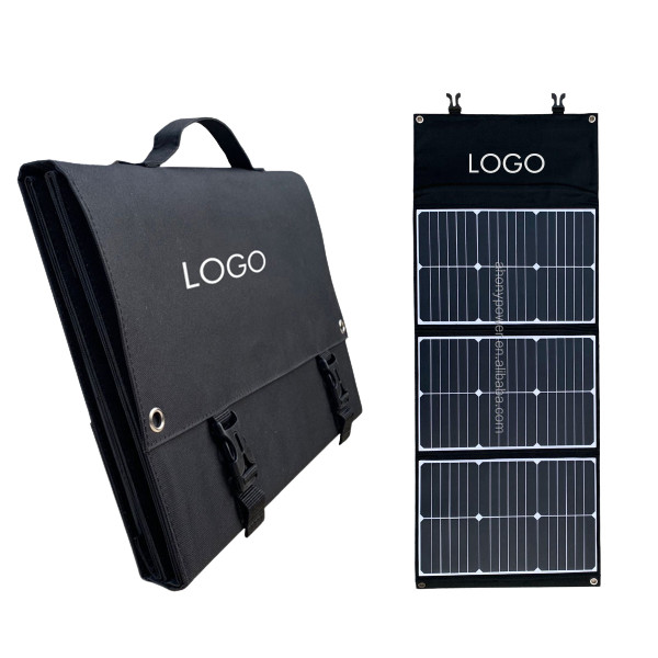 China Black And White Monocrystalline Silicon Foldable Solar Panel 60W on sale
