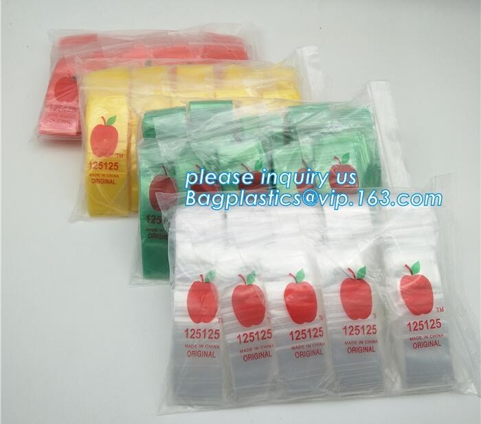 1212 Apple Mini k Baggies 17 Color Mix 100 Bags 1/2 X 1/2, cheap 100%LDPE plastic custom 3x3 zip lock bag/ custo