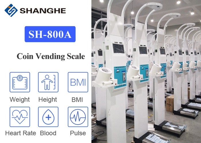 China Human Blood Pressure 299mmHg Electronic Height And Weight Machine on sale