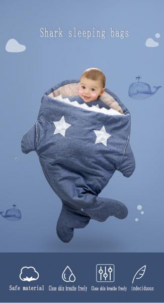 BSCI 90x60cm Baby Shark Sleeping Bag for 0-12 month years old
