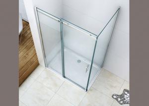China Thickness Custom Bathroom Shower Glass Easy Installation Different Color on sale