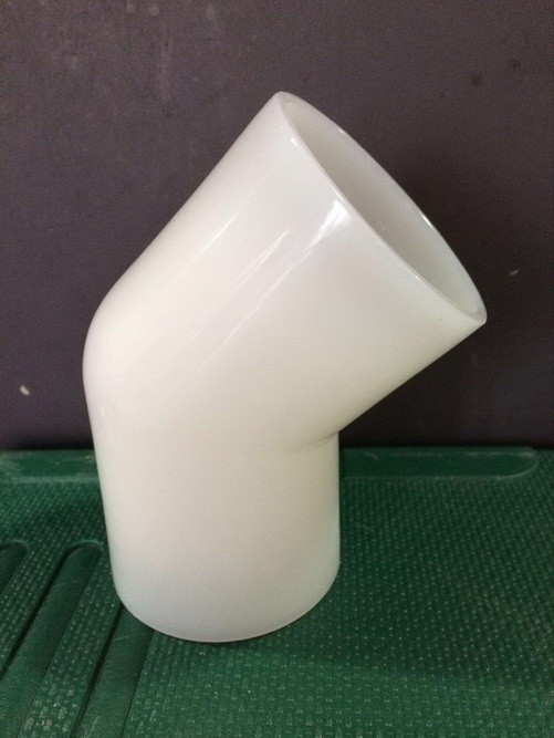 China White 4 Inch Pvc Elbow , PP Plastic Elbow Fitting HG20539 - 92 Standard on sale