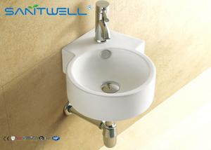 China Hotel Ceramic wall mount bathroom sink  for living room , small wall mount sink on sale