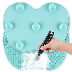 Best FDA 22.5*17cm Silicone Brush Cleaning Mat With Suction Cups wholesale